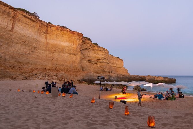 Albufeira: 6-Hour Sunset Dinner Catamaran Cruise with Open Bar - Along the Algarve coast toward Benagil Cave