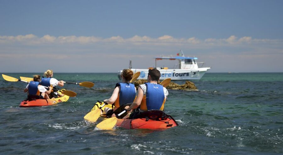 Albufeira: Algarve Kayak and Coastline Tour - The Quiet Beach Stop