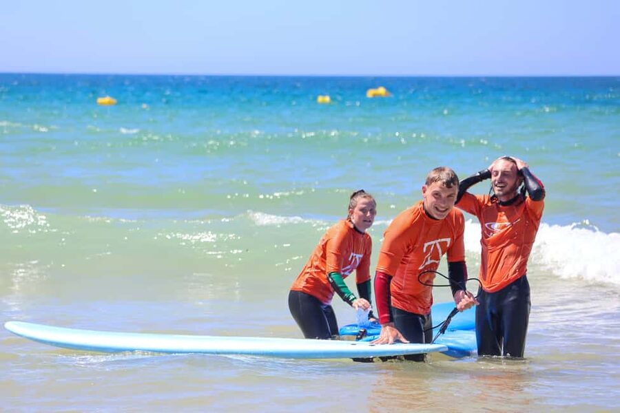 Albufeira: Beginner Surf Lesson - When the waves are the weak link