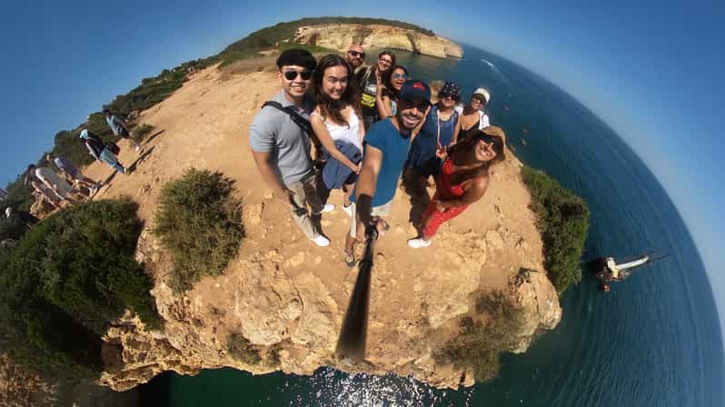 Albufeira: Benagil, Algar Seco, Marinha, and 7 Valleys Tour - Benagil Cave from above, not from the water