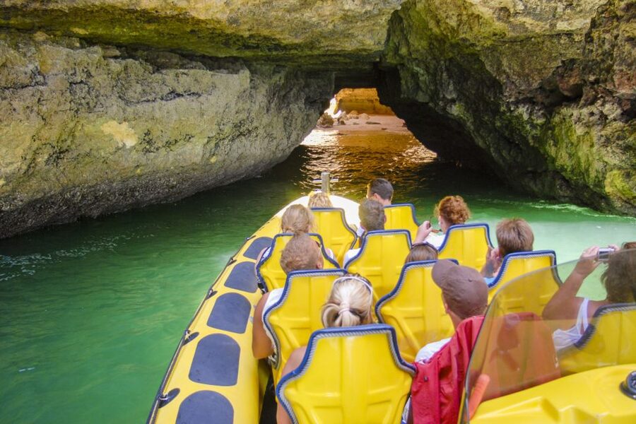 Albufeira: Benagil Caves & Dolphin Watching Speed Boat Tour - São Rafael, Marinha, and the coast between them