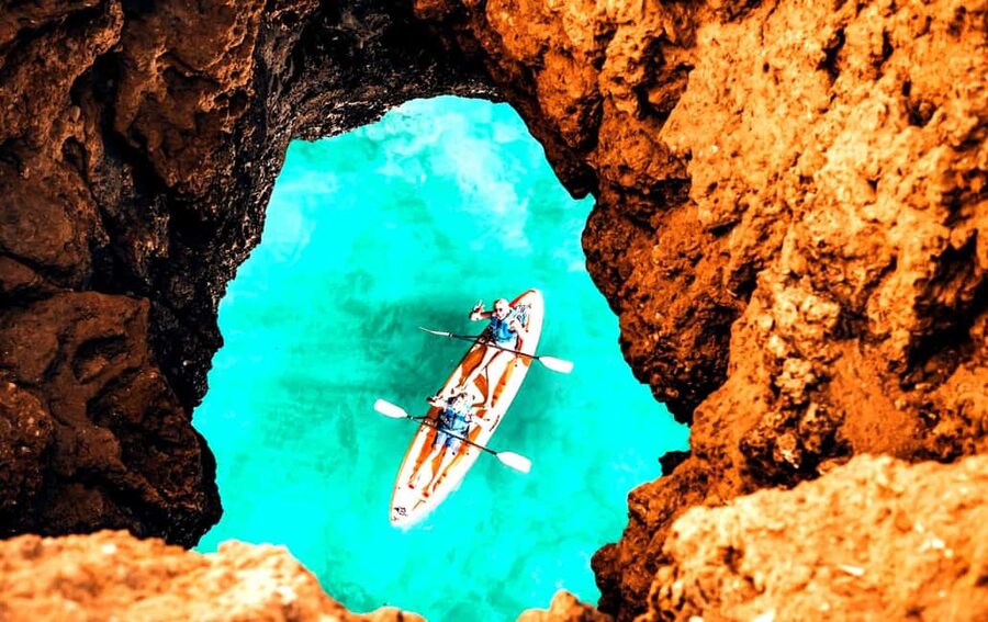 Albufeira: Caves and Cliffs Kayaking Tour - From Coelha to Ninho das Andorinhas