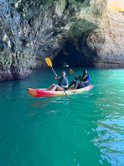 Albufeira: Caves and Cliffs Kayaking Tour - How hard is two hours of kayaking?