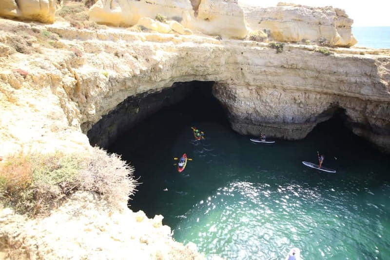 Albufeira: Caves and Cliffs Kayaking Tour - Safety, instruction, and the free photos