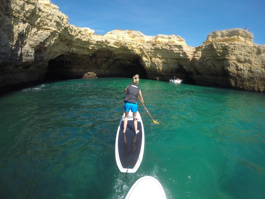 Albufeira: Caves and cliffs Paddleboarding (SUP) Tour - Paddling beside the Albufeira cliffs