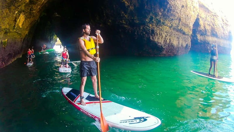 Albufeira: Caves and cliffs Paddleboarding (SUP) Tour - Praia dos Arrifes and the swimming stop