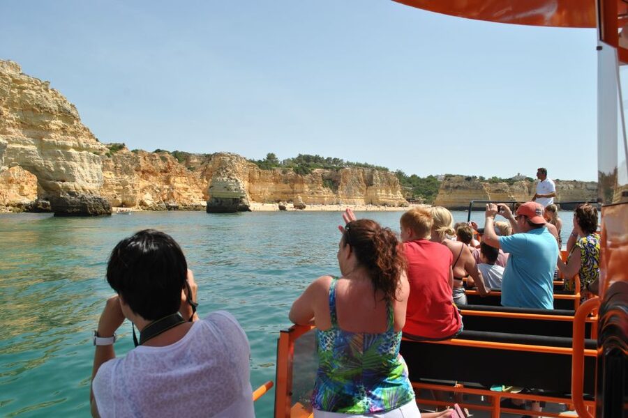 Albufeira: Dolphin Watching and Benagil Cave - Searching for dolphins in the open water