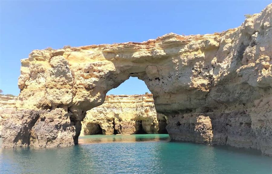 Albufeira: Dolphin Watching and Benagil Cave Boat Cruise - Swimming offshore when the sea allows