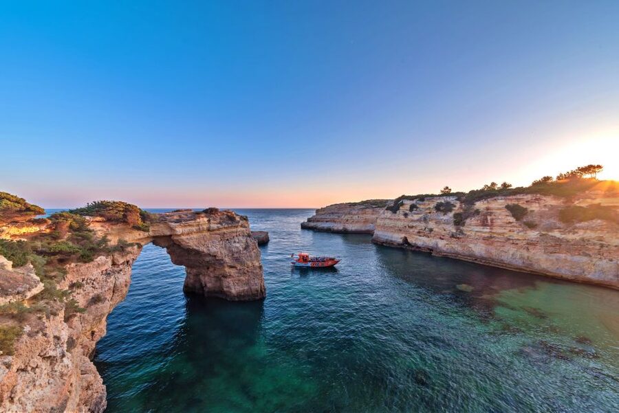 Albufeira: Dolphin Watching and Benagil Cave - Seeing Benagil Cave and the smaller sea caves