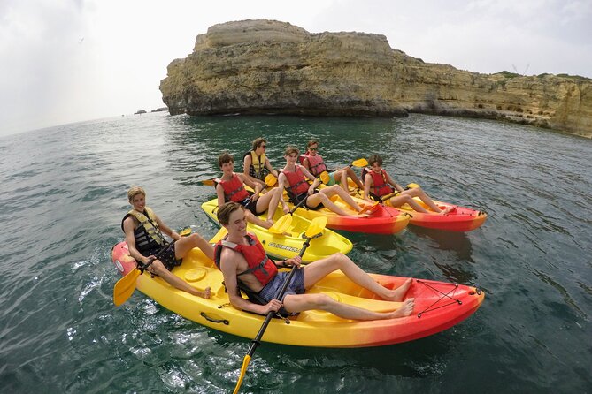 Albufeira Kayak Cave Tour – Hidden Beaches & Cliffs - Praia dos Arrifes and the close-up coastal view