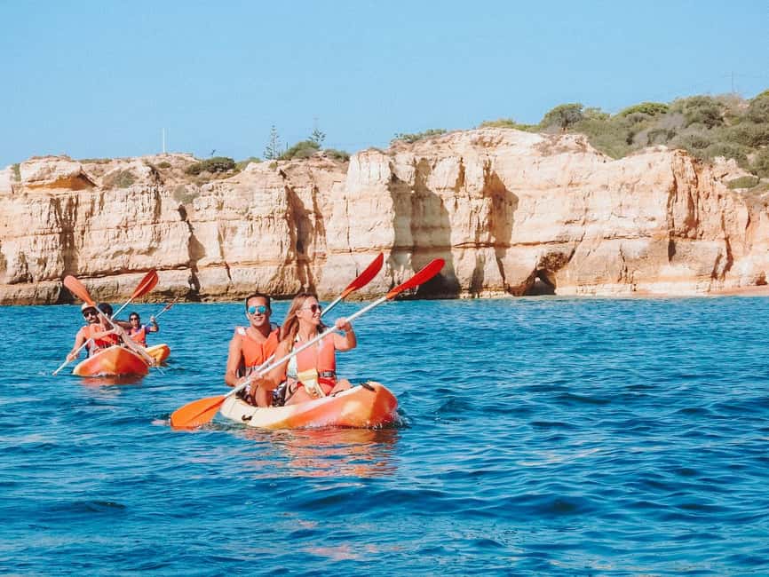 Albufeira: Kayak Tour of Hidden Caves and Secret Beaches - Paddling past the Algarve cliffs