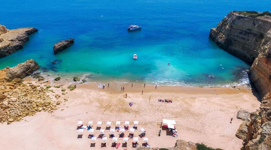 Albufeira: Sightseeing Cruise with Beach BBQ and Open Bar - The boat ride: scenery, space, and wind