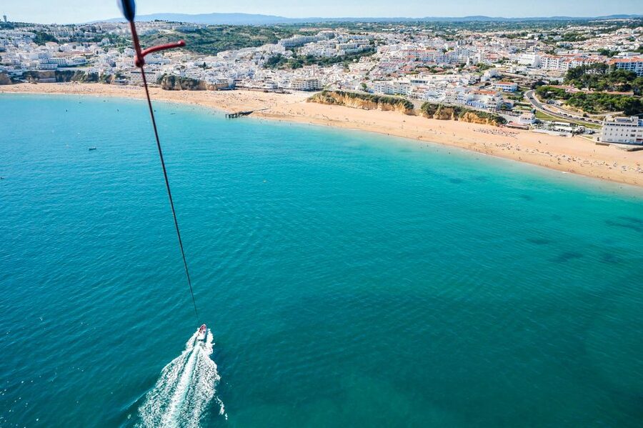 Albufeira: Single, Double or Triple Parasailing Tour - Flying solo, as a pair, or in a group of three