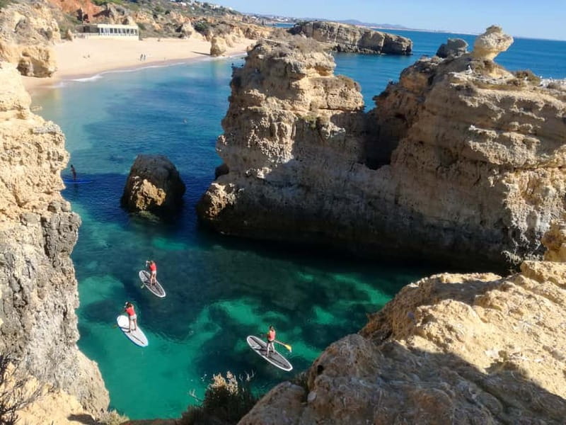 Albufeira SUP Secrets: Discover Albufeira’s Hidden Gems - Starting on the white sand at São Rafael