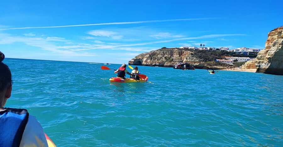 Algarve: 2-Hour Benagil Kayak Rental - Paddling along the Algarve cliffs