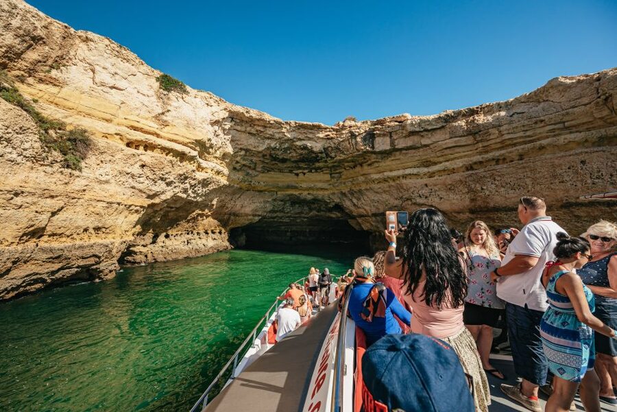 Algarve 3-Hour Caves and Coastline Boat Trip - The swimming stop: welcome break or rough patch?