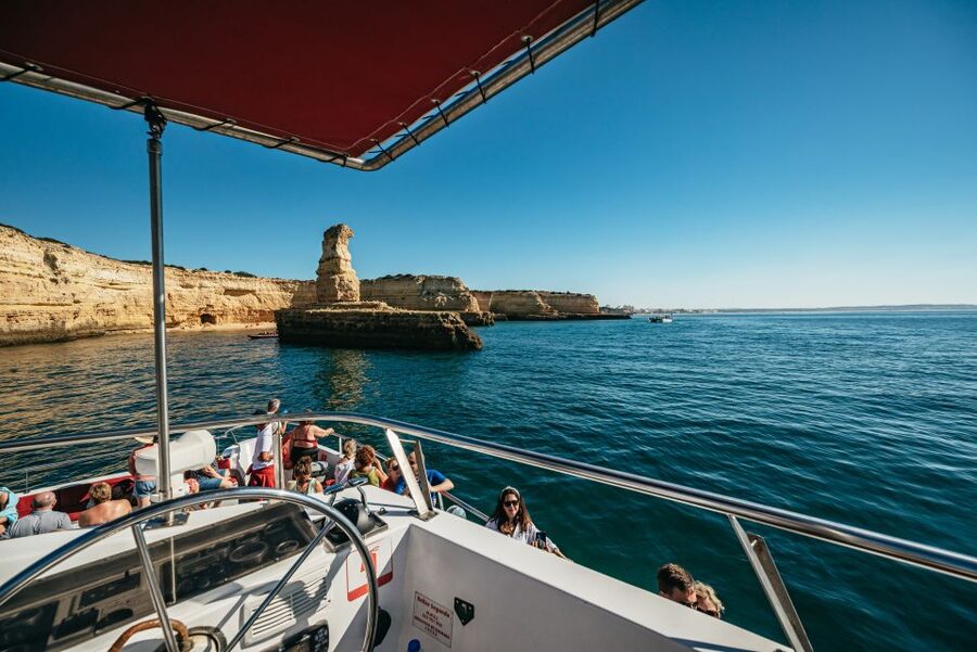 Algarve 3-Hour Caves and Coastline Boat Trip - Choosing the fly bridge upgrade