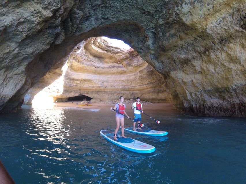 Algarve: Benagil Caves SUP Tour since 2016 - Weather, timing, and the kayak backup
