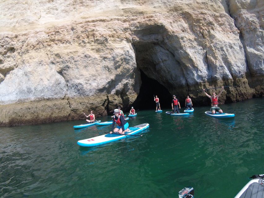 Algarve: Benagil Caves SUP Tour since 2016 - Paddling past the golden cliffs