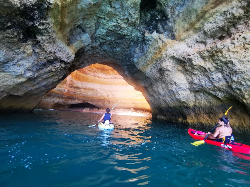 Algarve: Benagil Sea Cave Sunrise or Sunset Kayak Experience - The coastal views beyond the famous cave