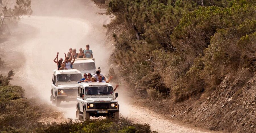 Algarve: Jeep Safari with Distillery Visit & Lunch - Riding the back roads in an open-top jeep