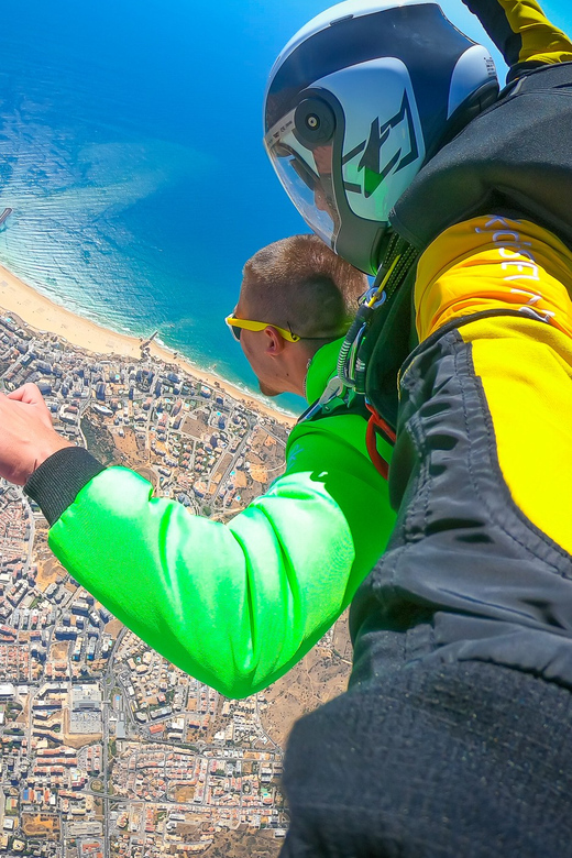 Algarve: Tandem Skydiving Adventure 15,000 to 10,000 Feet - The parachute ride and landing