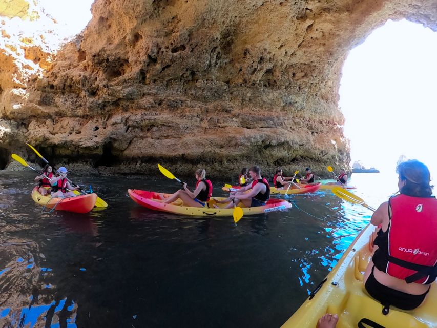 Alvor: Explore Caves Boat and Kayak Tour - Swimming from the boat