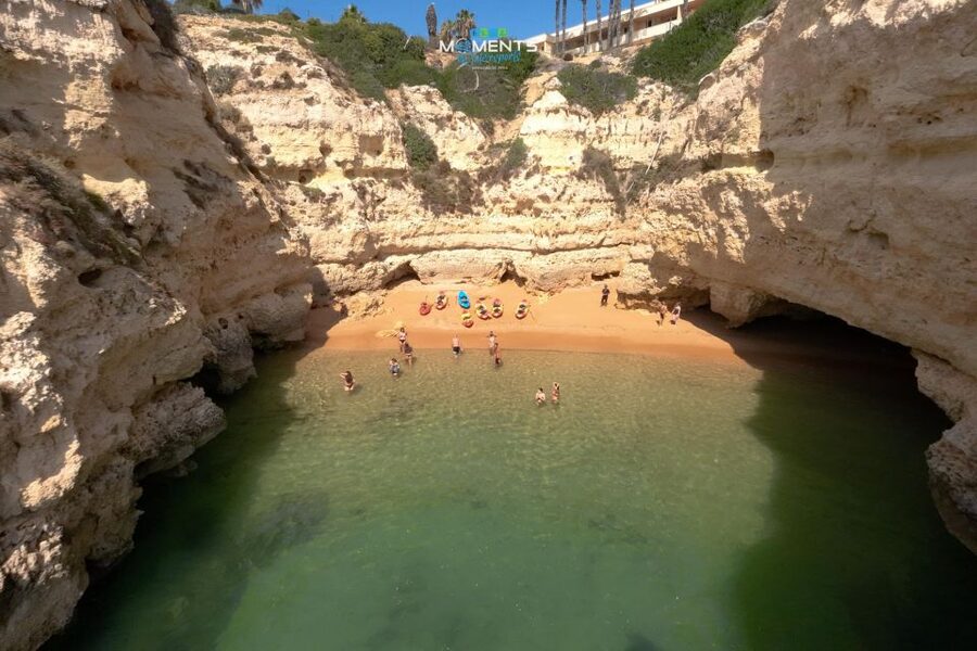 Armação de Pêra: 2-Hour Wild Beaches and Caves Kayak Tour - Paddling toward Praia dos Beijinhos