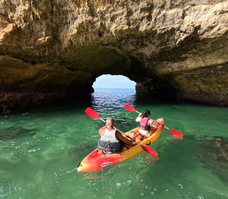 Benagil: 1:30Hour Kayak Rental with Private Parking - The swimming stop at Praia da Marinha