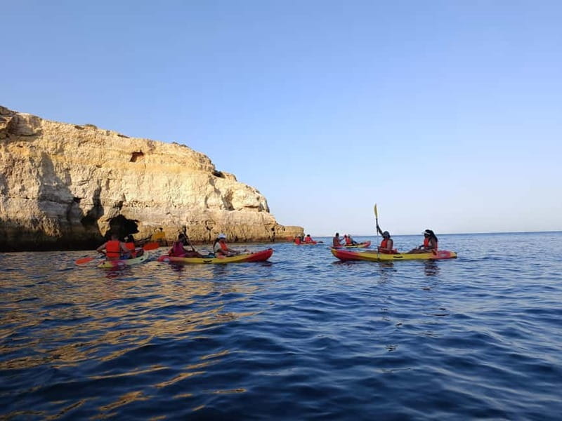 Benagil: Benagil Beach Kayak Rental - Paddling toward the Algar de Benagil
