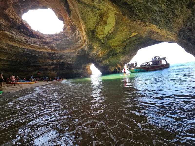 Benagil Cave: Guided Kayak Tour with Caves and Cliffs - Entering Benagil Cave by kayak