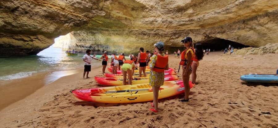 Benagil: Caves, Beaches, and Secret Spots Guided Kayak Tour - Safety, comfort, and physical demands