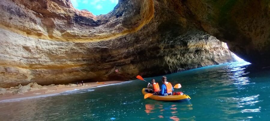 Benagil Caves: Kayaking Tour with a Local Guide - Kayaks, safety, and the physical effort