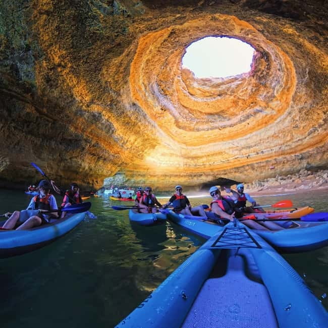 Benagil: Guided Kayak Tour inside caves and Praia da Marinha - Benagil Sea Cave and the rules that can change your visit