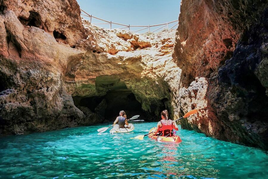 Benagil: Guided Kayaking Tour to the Benagil Cave - The Two-Hour Route Along Marinha and Carvalho