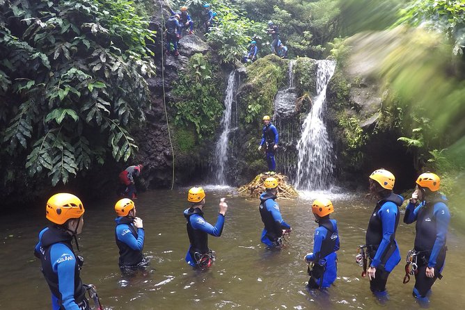 Canyoning Experience at Ribeira Grande - The approach walk and river entry