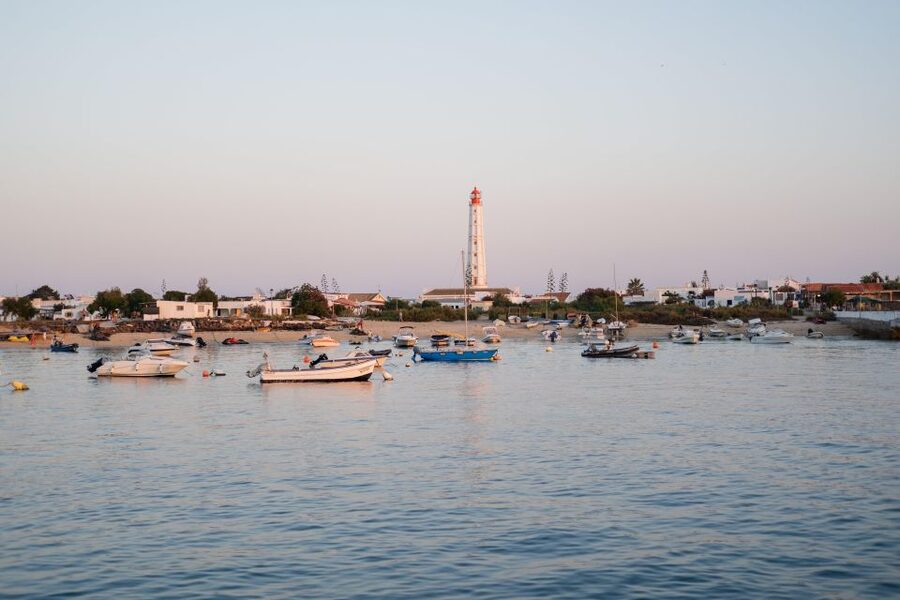 Faro: Ria Formosa Sunset Nature Boat Tour - Ilha Deserta and Farol from the water