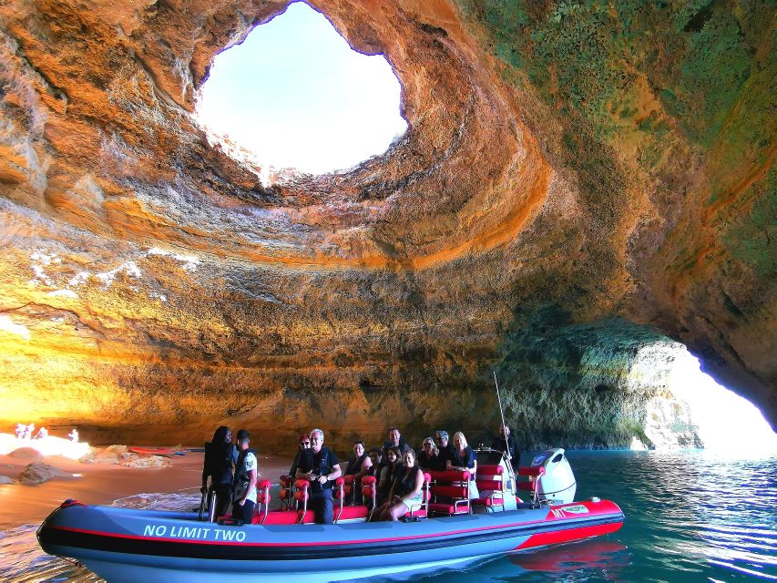 From Albufeira: Benagil Caves and Dolphins Guided Boat Tour - Practical preparation for your departure