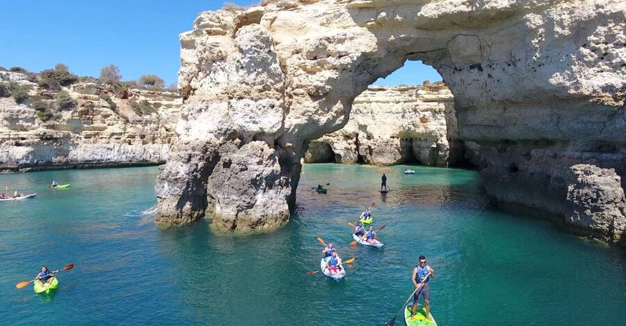 From Albufeira: Benagil Hidden Caves Tour by Kayak - At a glance