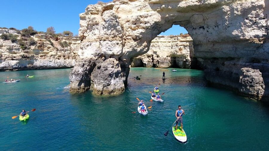 From Albufeira: Benagil Hidden Caves Tour by Kayak - How demanding is the kayaking?