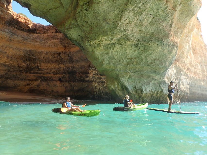 From Albufeira: Benagil Hidden Caves Tour by Kayak - The swim and ride back to Albufeira