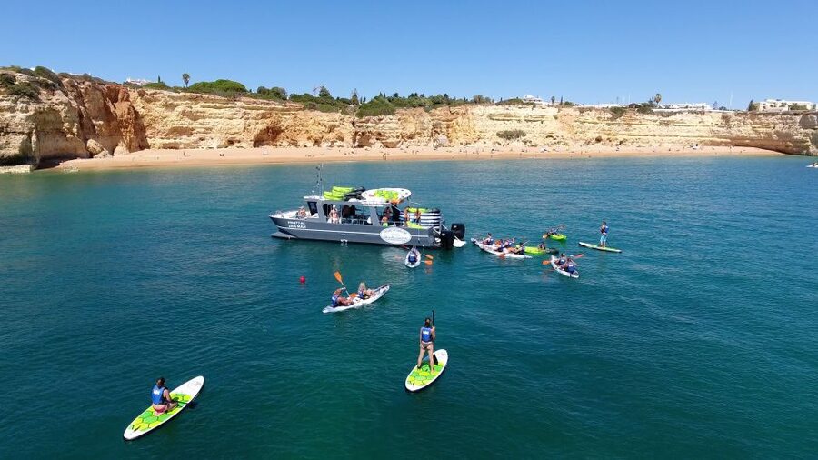 From Albufeira: Benagil Hidden Caves Tour by Kayak - Meeting the boat at Albufeira Marina