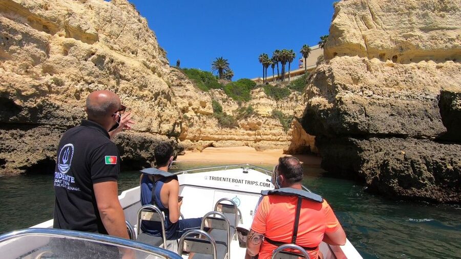 From Armação de Pêra: Benagil Caves and Beaches Boat Tour - Albandeira Arch and the beaches beyond it
