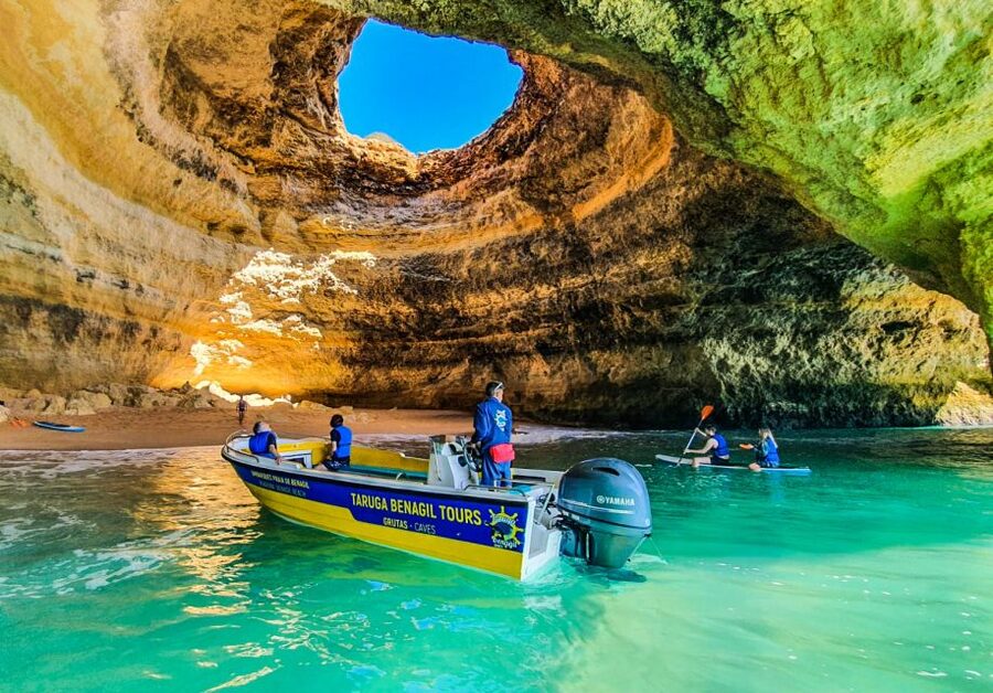 From Benagil: Benagil Cave & Marinha Beach Express Tour - Desert beaches from the water