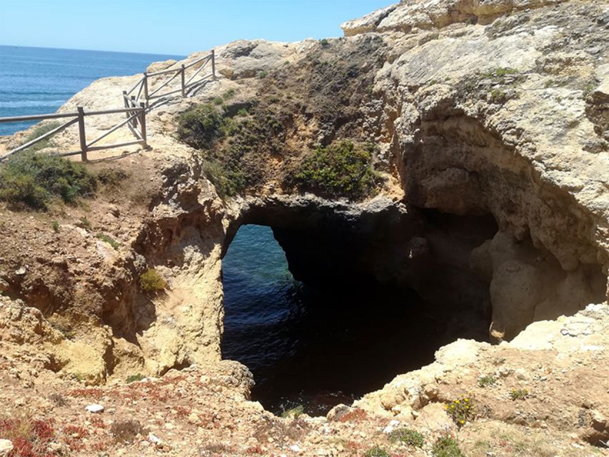 From Faro: 7 Valleys Hiking, Benagil Cave, & Snorkeling Tour - Senhora da Rocha Chapel closes the loop