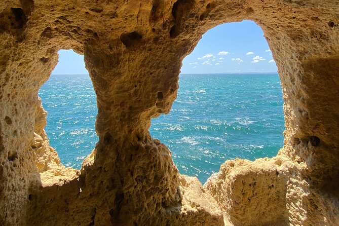 From Faro : Benagil, Algar Seco, 7 Hanging Valleys & Navy - Praia da Marinha gives you room to slow down