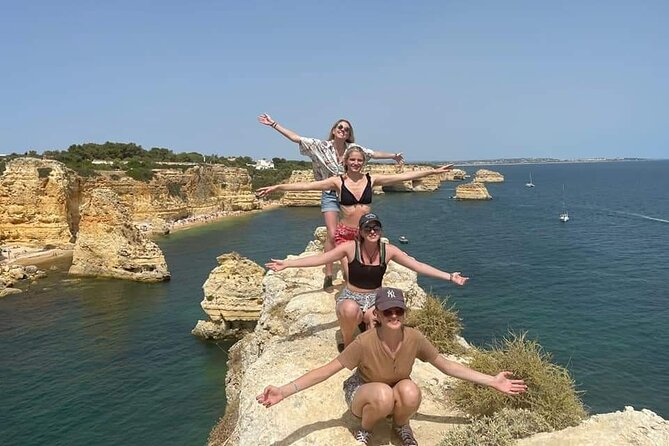 From Faro: Benagil Hiking Cliffs and the 4 Treasure Experience - Algar Seco and the rocks around Carvoeiro