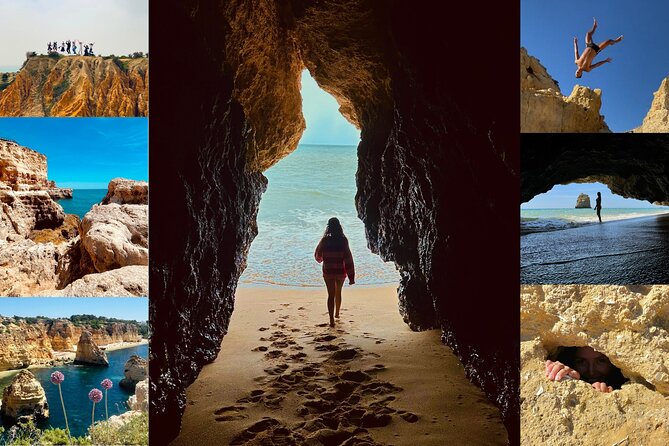 From Faro: Benagil, Marinha Beach, 7 Hanging Valleys, Algar Seco - Algar Seco shows the coast at its most sculpted