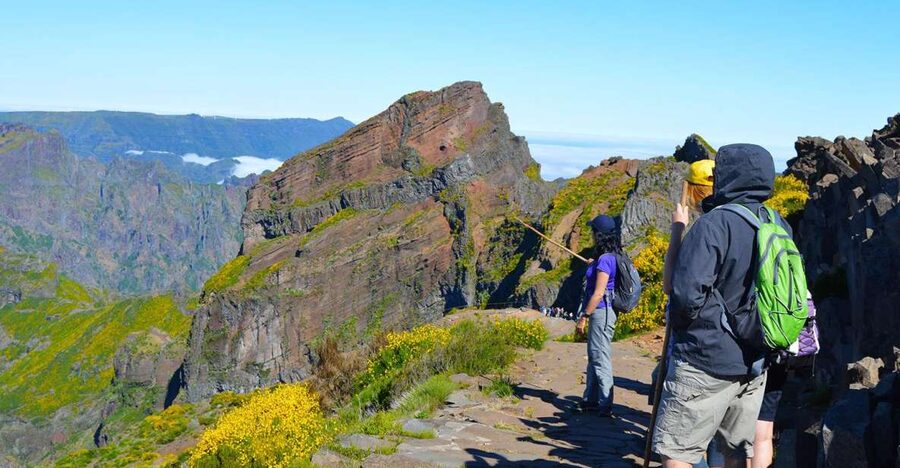 From Funchal: Madeira Peaks Mountain Walk - Steep stairs, cable rails, and a steady pace
