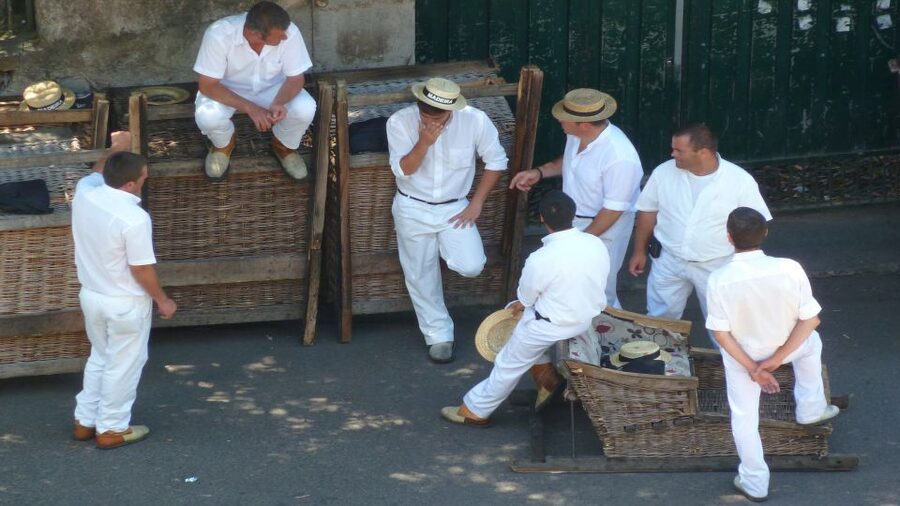 From Funchal: Nuns Valley, Monte and Sleigh Ride Tour - What the 2-kilometer basket ride feels like